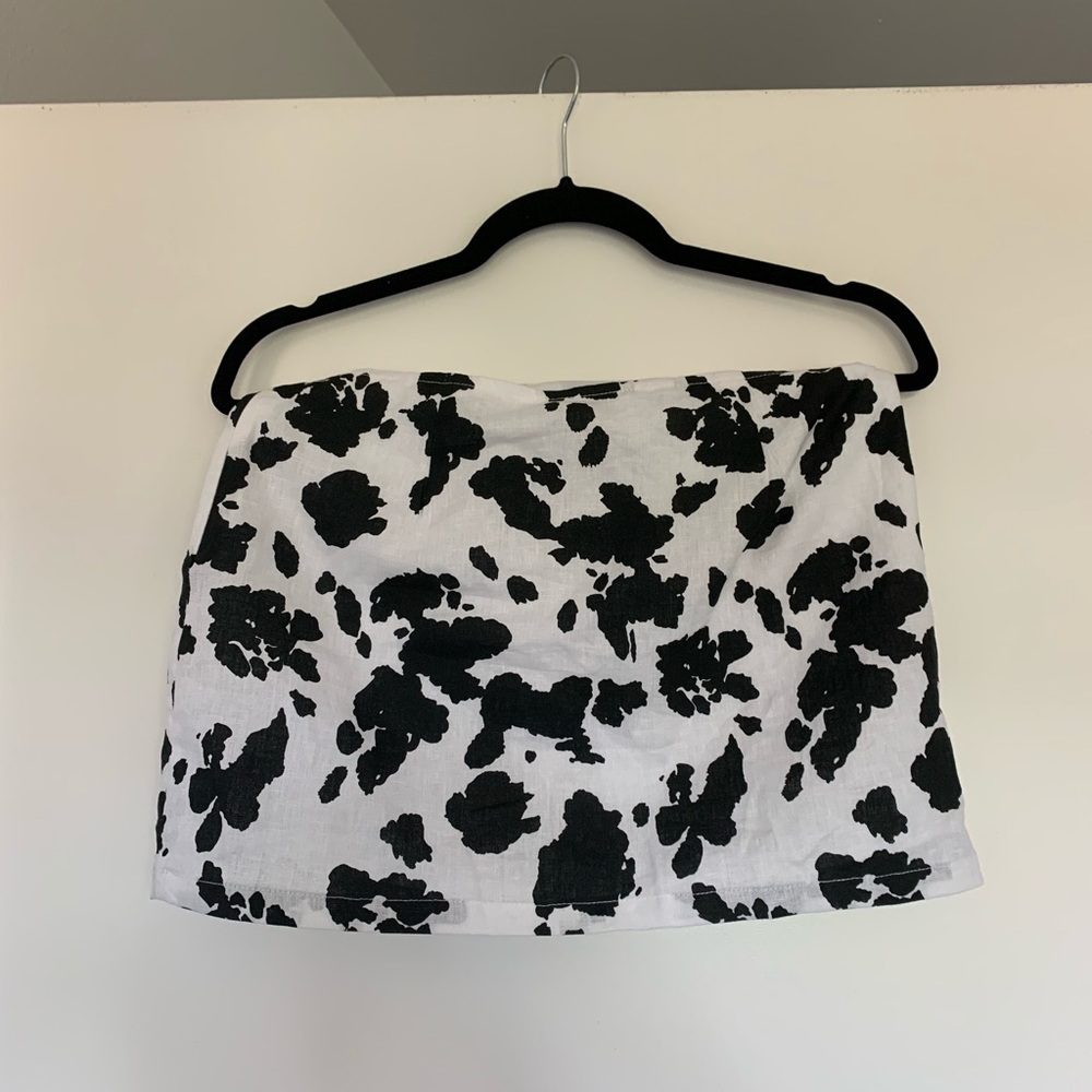 Glassons mini cow print skirt